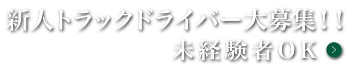 新人トラックドライバー大募集！！